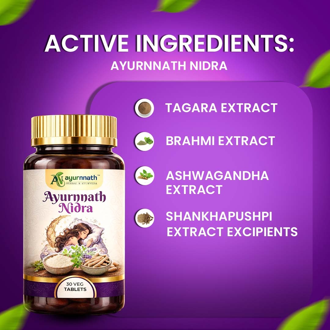 AYURNNATH NIDRA SLEEP SUPPORT TABLETS by Ayurnnath