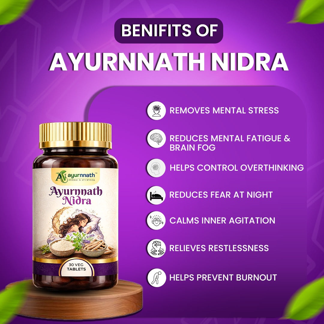 AYURNNATH NIDRA SLEEP SUPPORT TABLETS by Ayurnnath