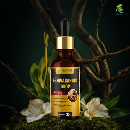 ASHWAGANDHA STRESS RELIEF DROPS by-Ayurnnath